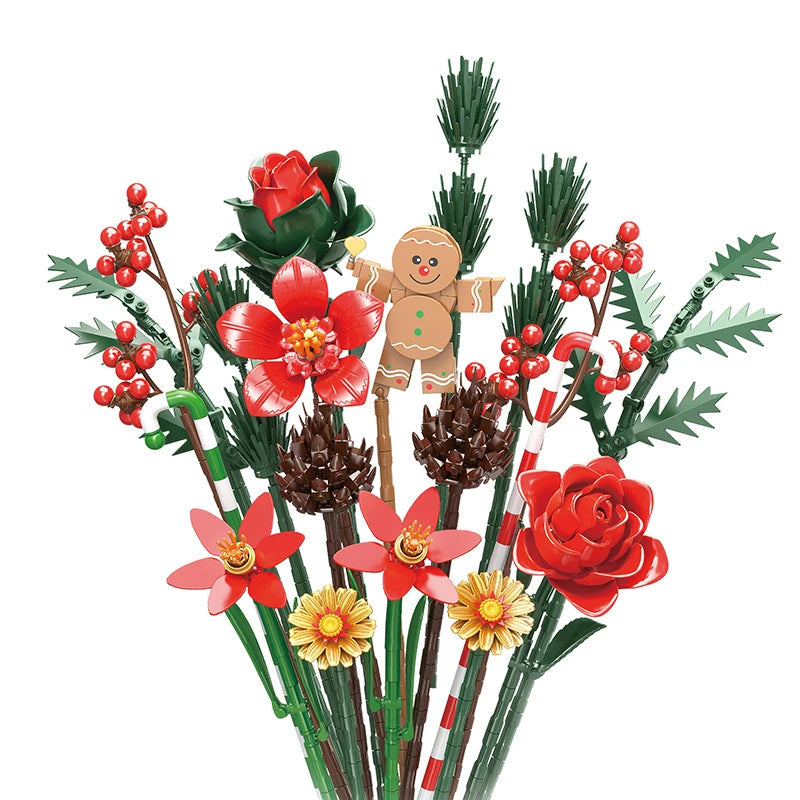 Bloc de Construction Bouquet de Fleurs Noël