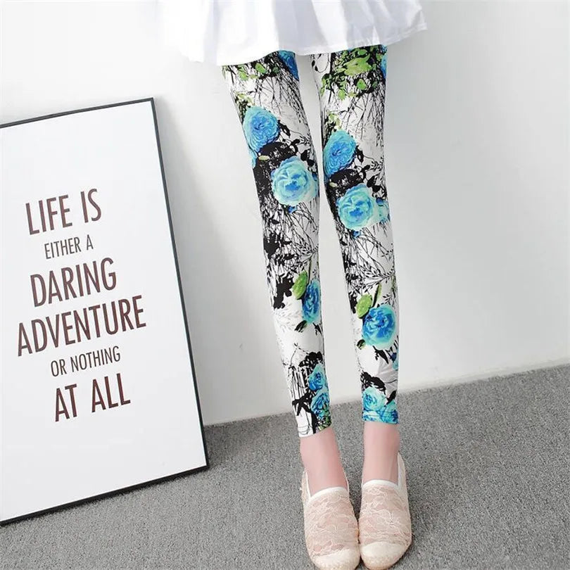 Legging shop fleuri sport