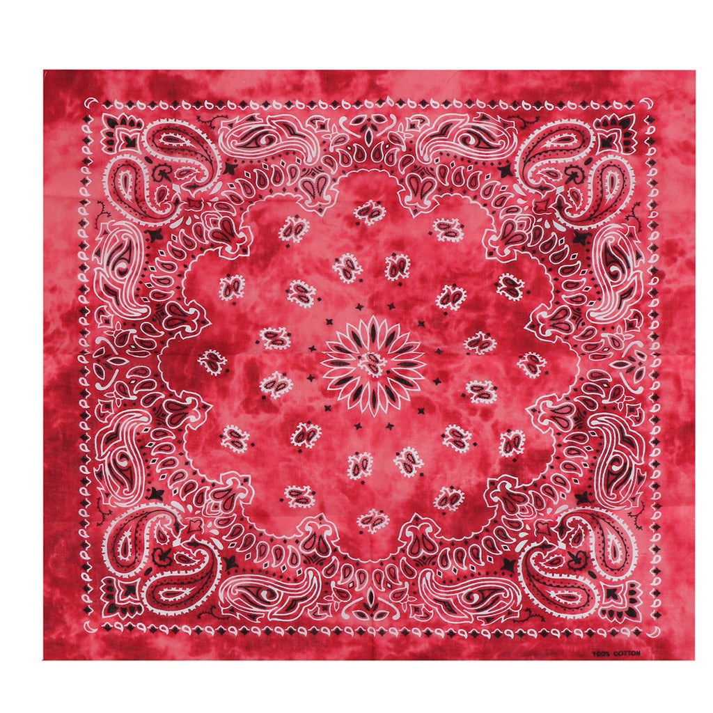 Bandana Homme <br> Imprimer Vintage Rouge