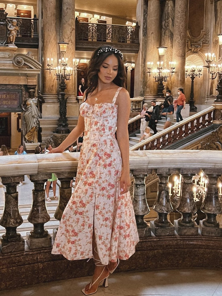 Robe Fleurie Robe De Soiree D Ete Robe Bohème Fleurie Coupe évasée