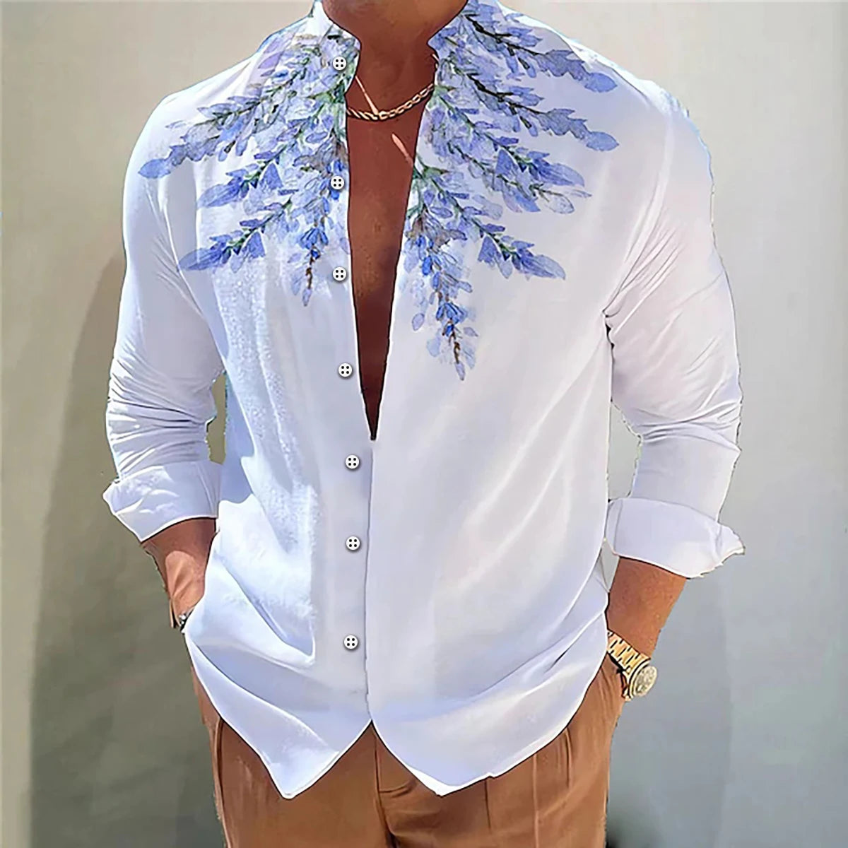 Chemise A Fleur Homme Casual - Plante Paradise