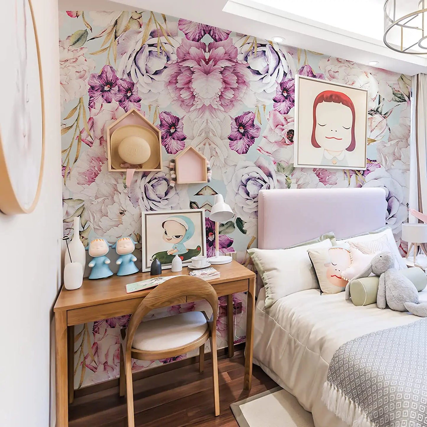 Papier Peint <br> Pivoine