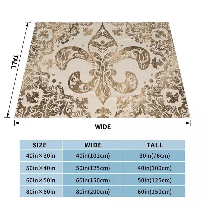 Plaid Fleur De Lys - Plante Paradise