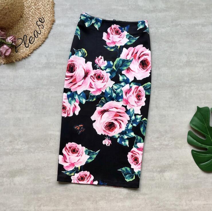 Jupe fleurie <br> Minimaliste 3D Rose