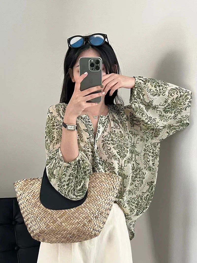 Chemise Femme Fleurie Vintage - Plante Paradise