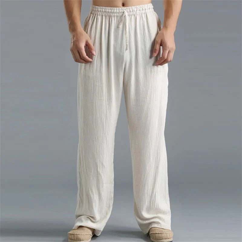 Pantalon Coton Lin Homme - Plante Paradise