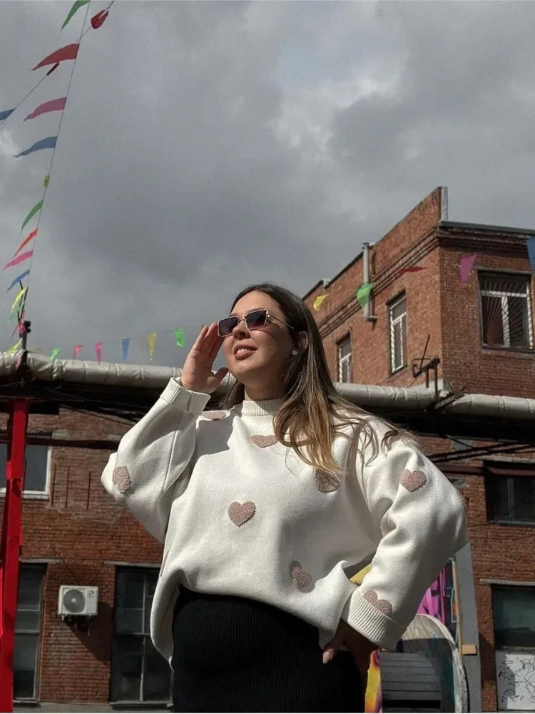 Pull Imprimé Fleuri <br> Femme