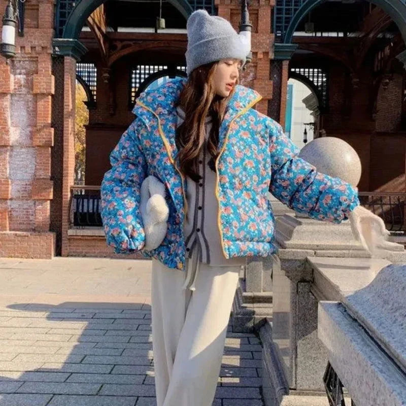 Doudoune Fleurie Femme - Plante Paradise