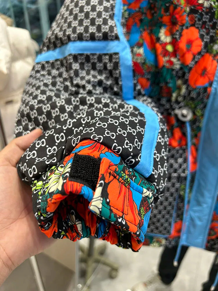 Doudoune Fleurie Epaisse - Plante Paradise