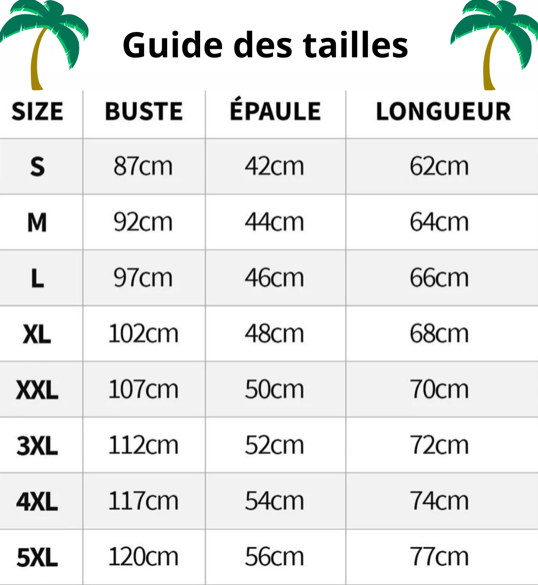 T-Shirt Fleuri <br> Palmier Cartoon