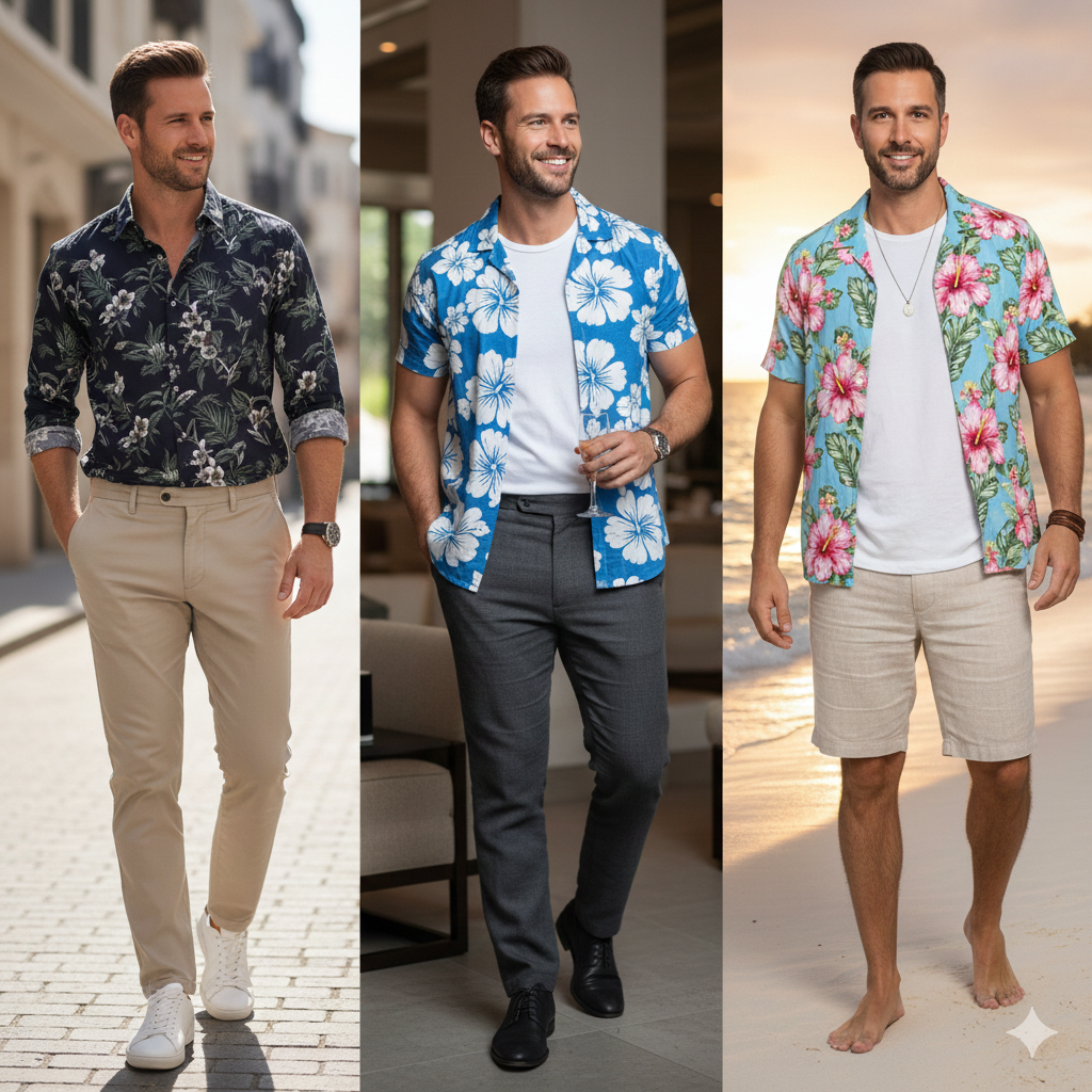 Avec quoi porter une chemise fleurie homme ?