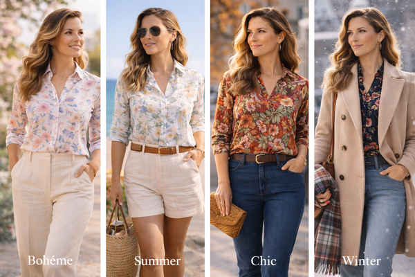 Quelle chemise fleurie femme porter selon la saison ?