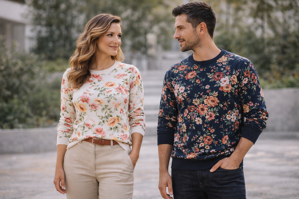 Comment choisir un pull ou sweat fleuri selon sa morphologie