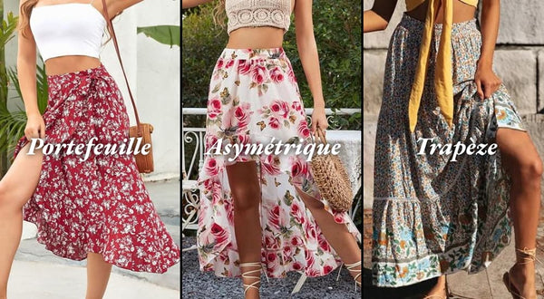 Comment composer un total look fleuri avec une jupe ?