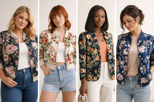Comment choisir une veste fleurie (ou bomber fleuri) selon sa morphologie et son style