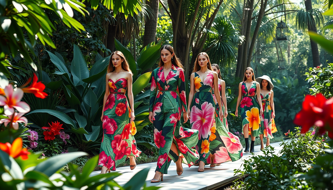 Les tendances florales de la mode printemps-été 2025