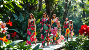 Tendencias de moda floral para primavera-verano 2025