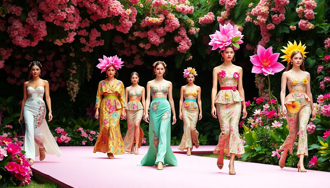 Les tendances florales de la mode printemps-été 2025