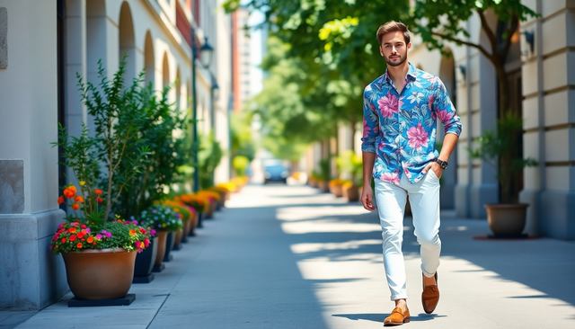 Estampados florales para hombre: ¿Cómo lucirlos bien? 
