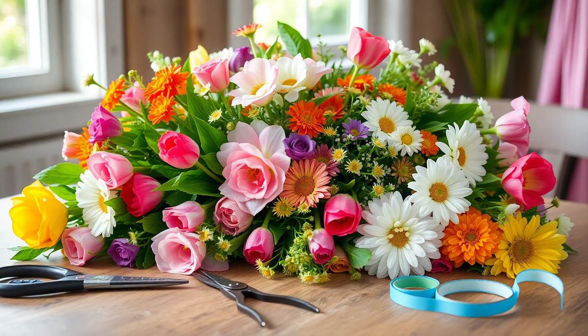 Composer un bouquet de fleurs fraîches : la méthode étape par étape