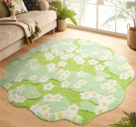 Tapis aux fleurs pour une décoration intérieure florale