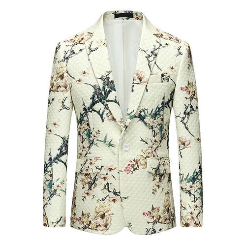 Blazer et veste fleuris pour une tenue de cérémonie de mariage