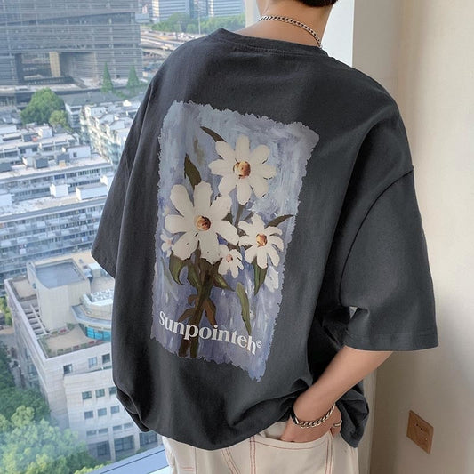 T-shirt fleuri à motif marguerite Plante Paradise