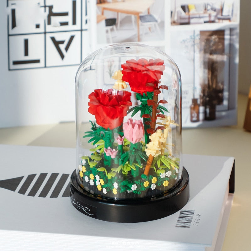 Fleur Rose <br> Bloc de Construction