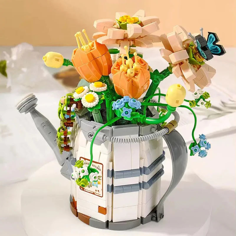 Bloc de Construction Fleur <br> Arrosoir