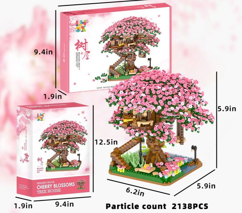 Arbre Fleur Sakura <br> Bloc de Construction