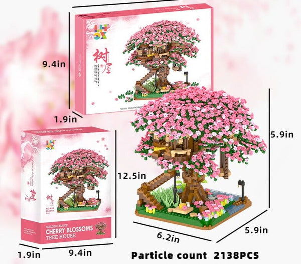 Arbre Fleur Sakura <br> Bloc de Construction
