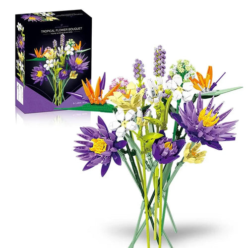 Bloc de Construction Bouquet de Fleur Tropical