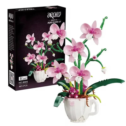 Bloc de Construction Succulente Orchidée Rose