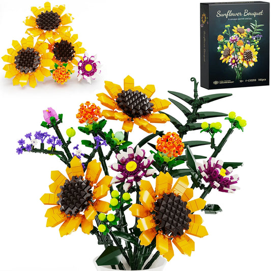 Bloc de Construction Bouquet Fleur Tournesol