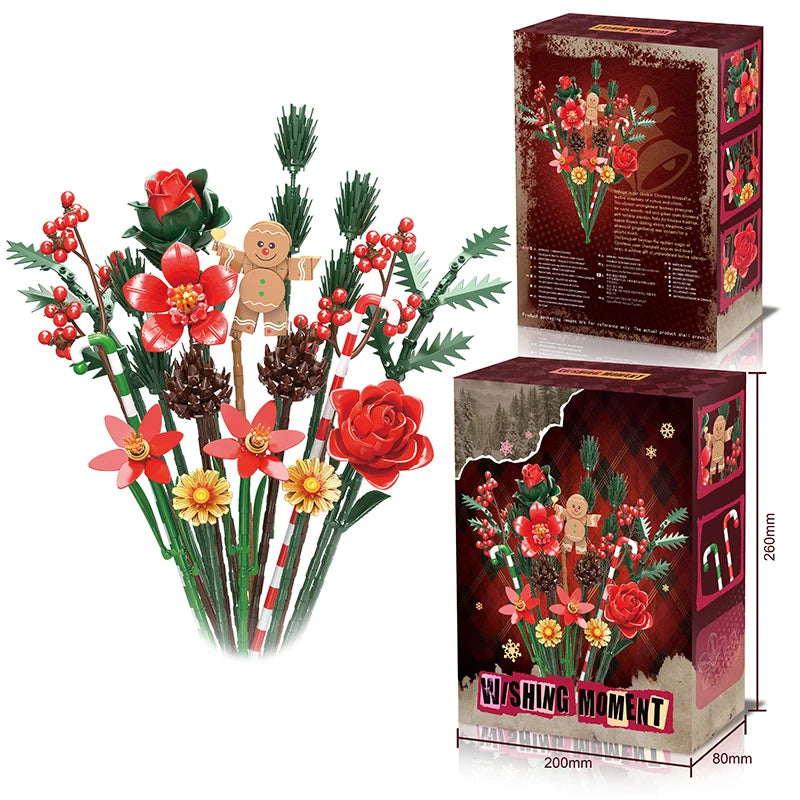 Bloc de Construction Bouquet de Fleurs Noël