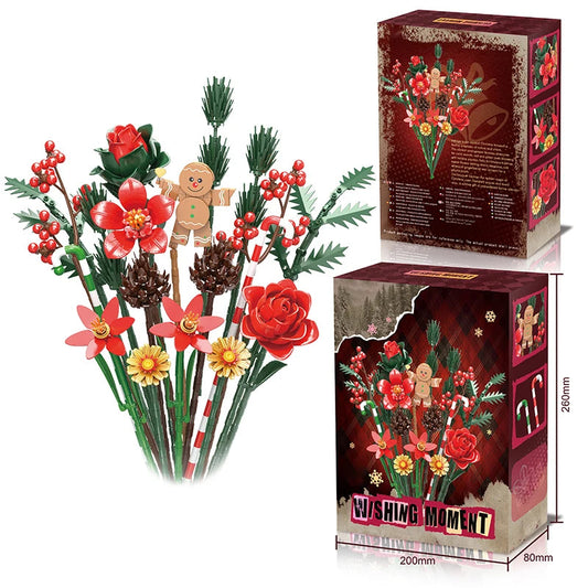 Bloc de Construction Bouquet de Fleurs Noël