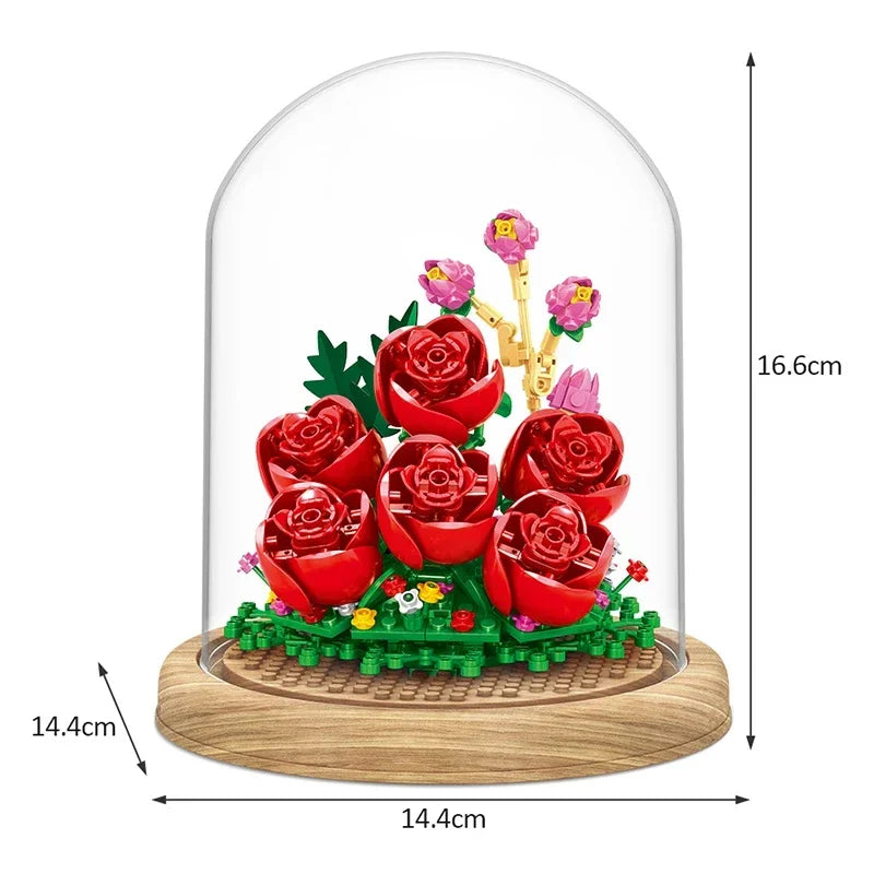 Bloc de Construction Pot De <br> Fleur