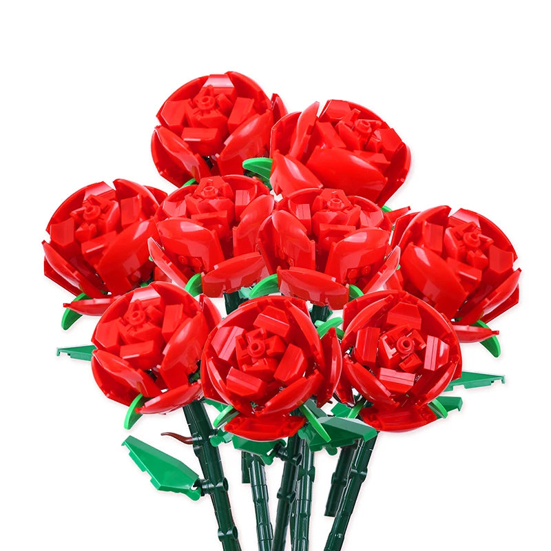 Bloc de Construction Fleur <br> Bouquet De Rose