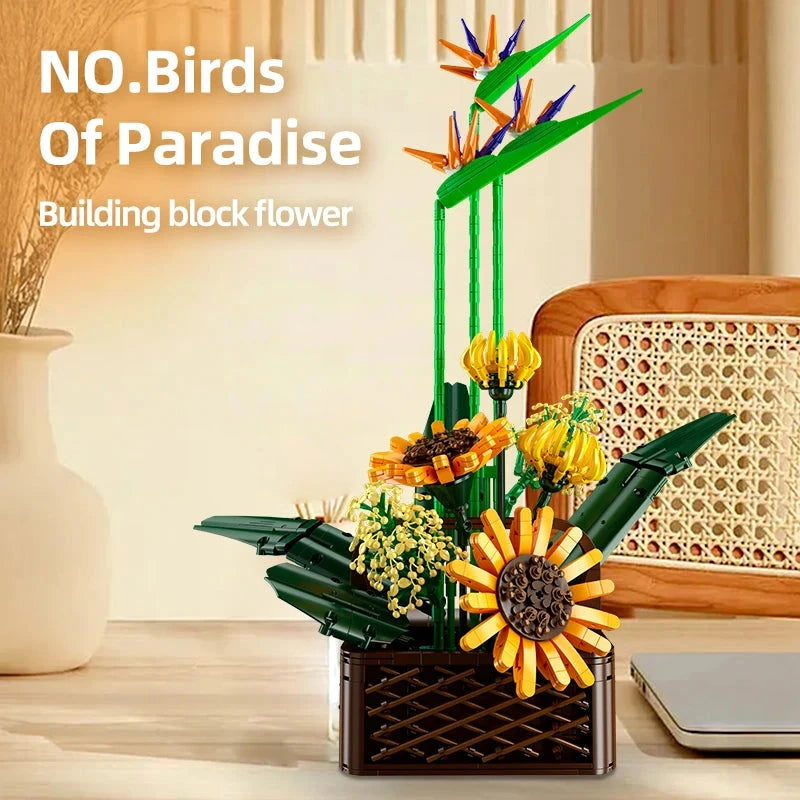 Bloc de Construction Vintage Fleur - Plante Paradise