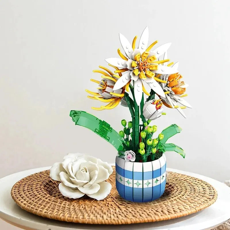 Bloc de Construction Marguerite avec Pot - Plante Paradise