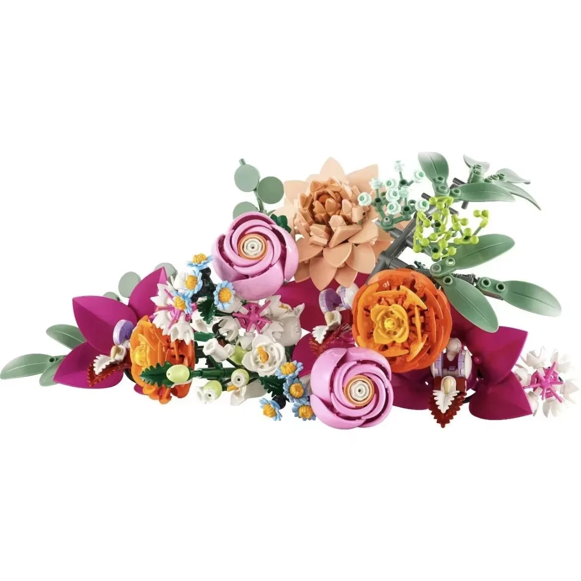 Bouquet de Fleur Bloc de Construction Coloré - Plante Paradise