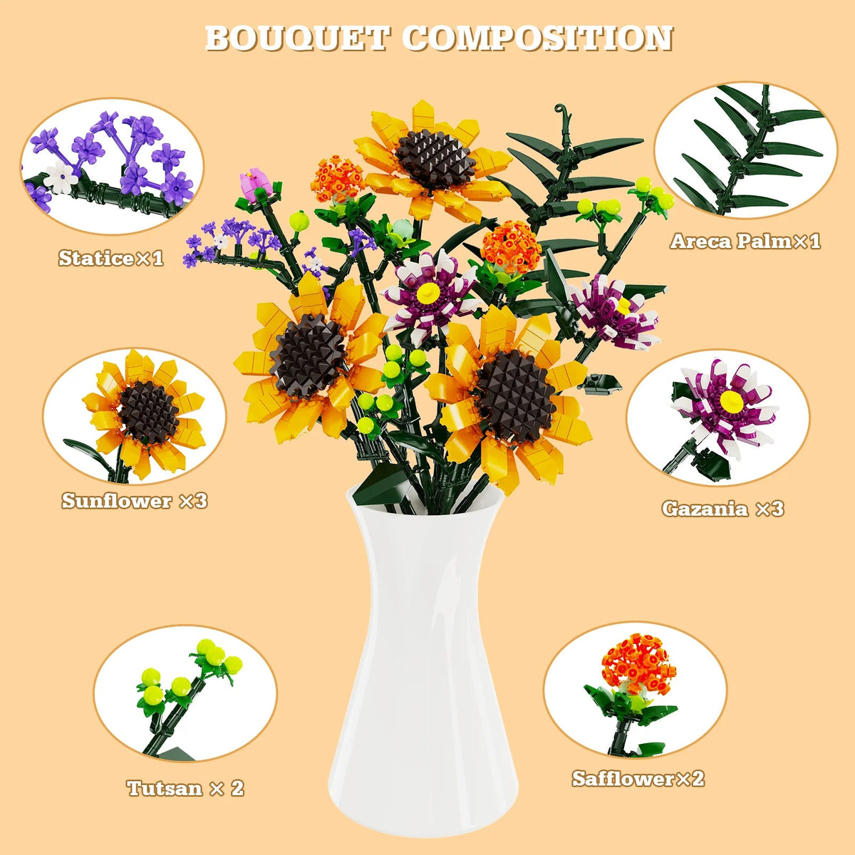 Creative Flower Lego - Ensembles de blocs de construction DIY pour les enfants Creative Flower Lego - Ensembles de blocs de construction DIY pour les enfants