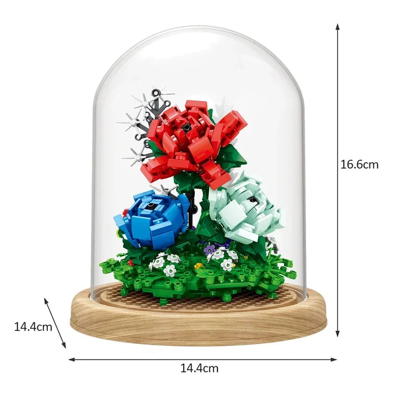 Bloc de Construction Pot De <br> Fleur