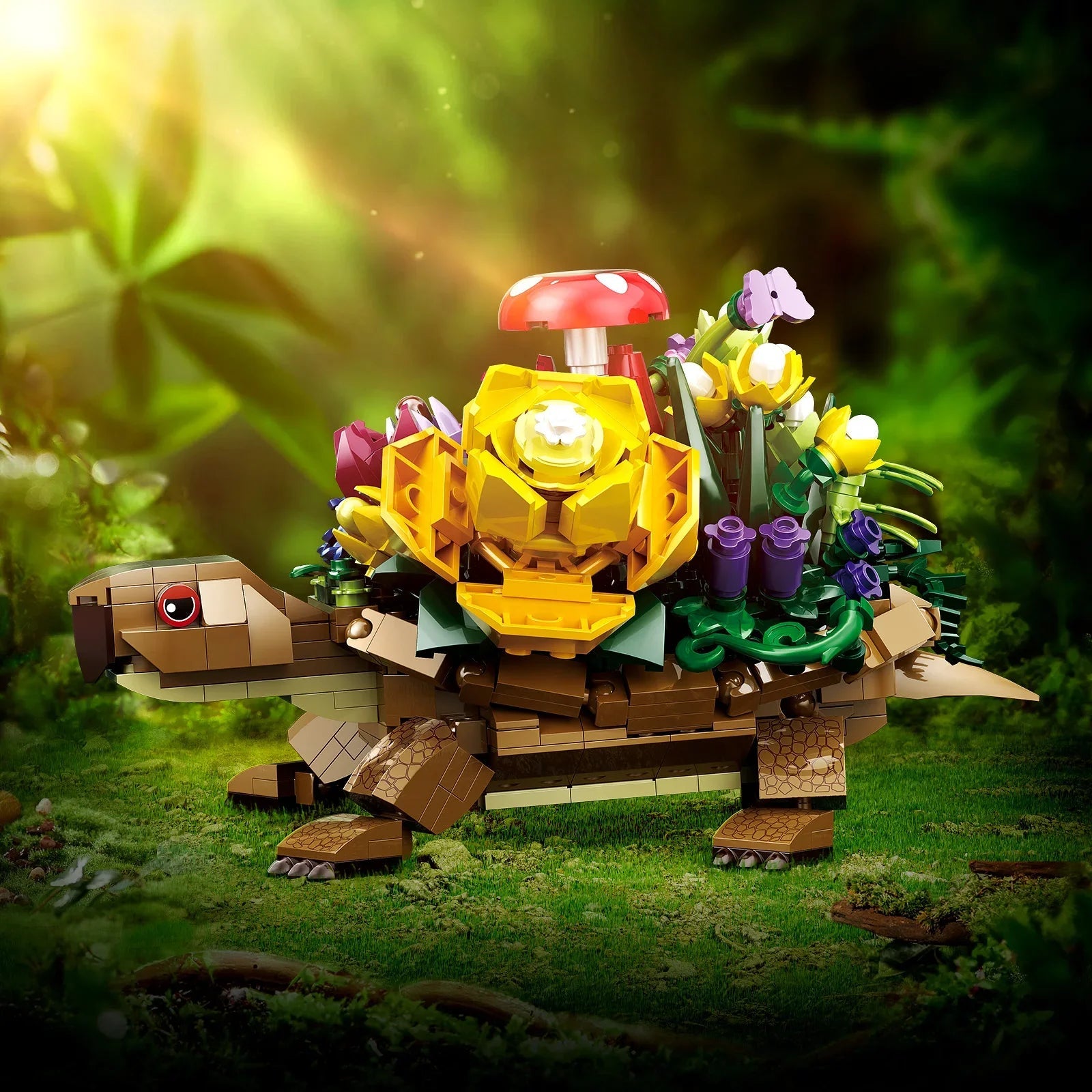 Bloc de Construction Pot de Fleur Tortue