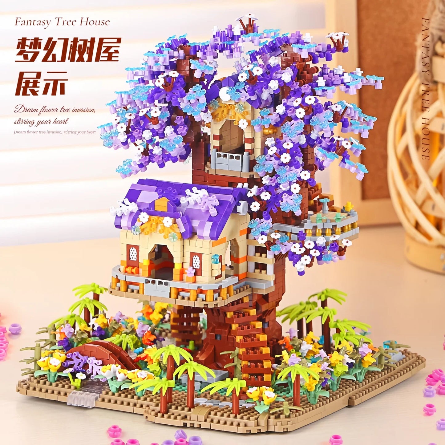 Bloc de Construction Cabane dans les Arbres Sakura