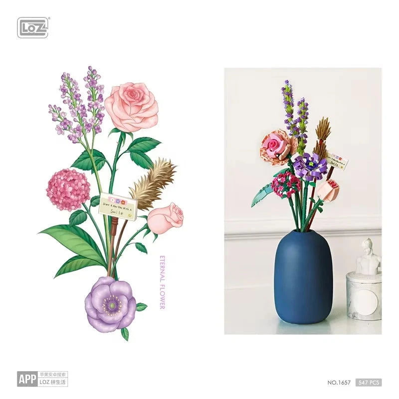 Set Bloc de Construction Fleurs - Plante Paradise