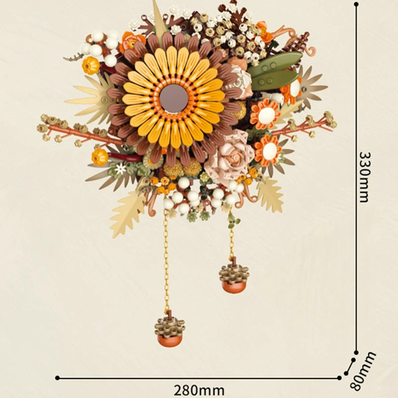 Bloc de Construction Mural Fleur - Plante Paradise