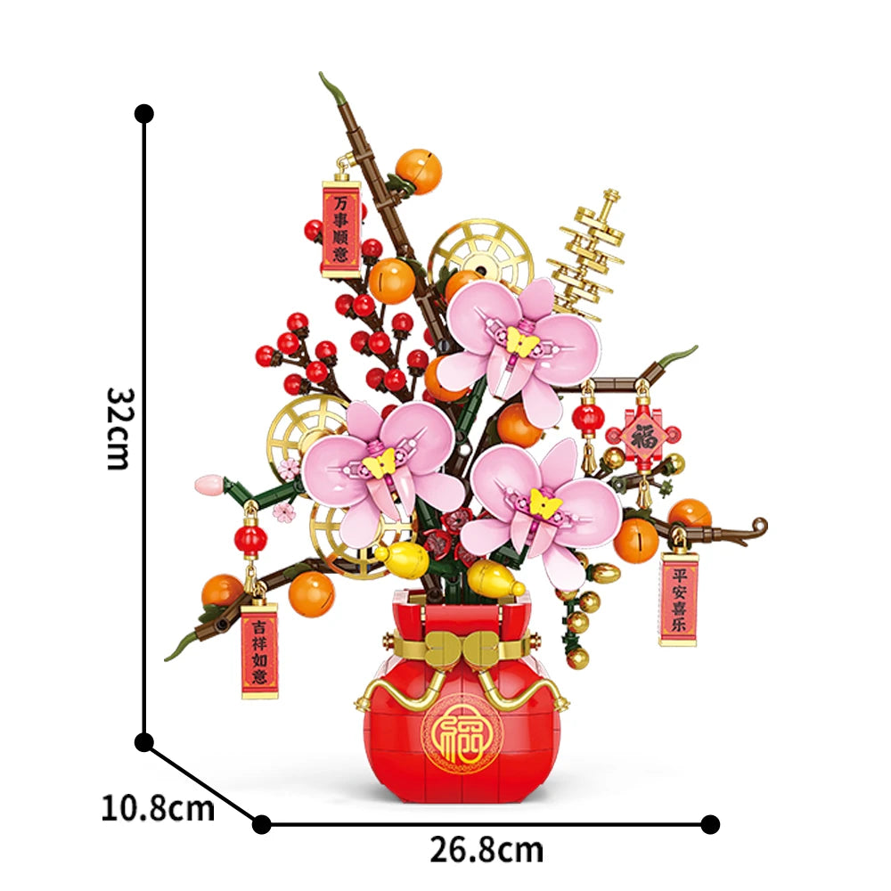 Bloc de Construction Fleur Chinoise - Plante Paradise