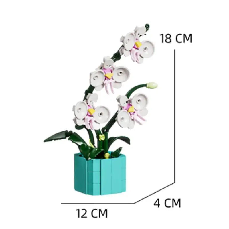 Bloc de Construction Fleur avec Pot - Plante Paradise