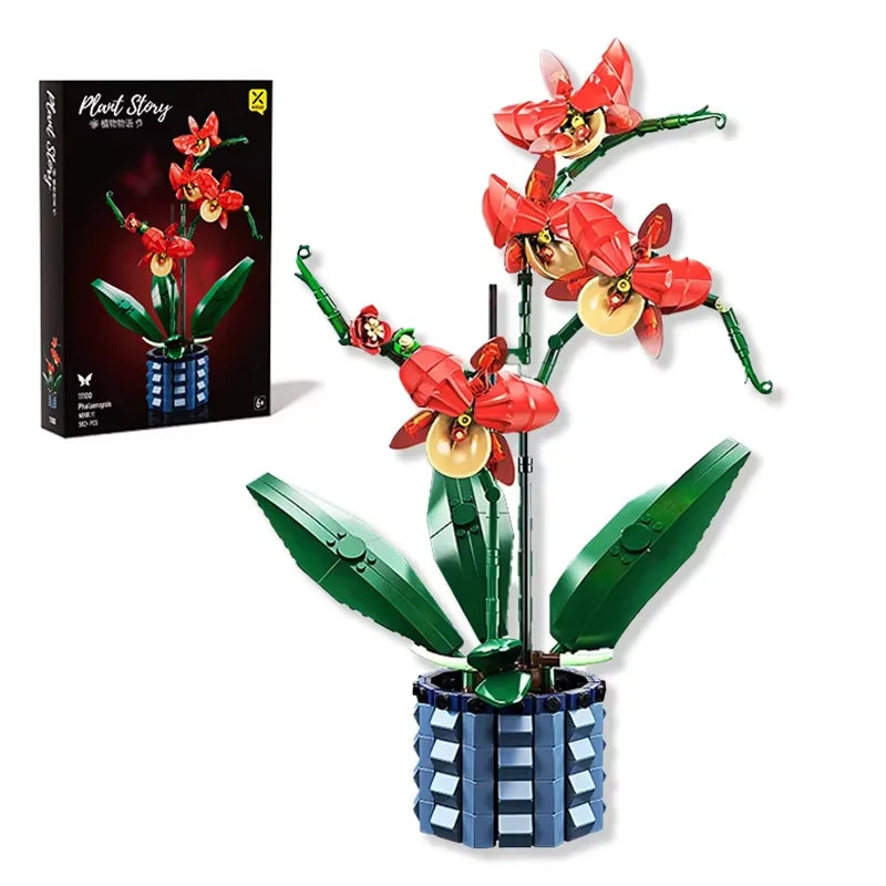 Bloc de Construction Saint Valentin Tulipe Avec Vase - Plante Paradise